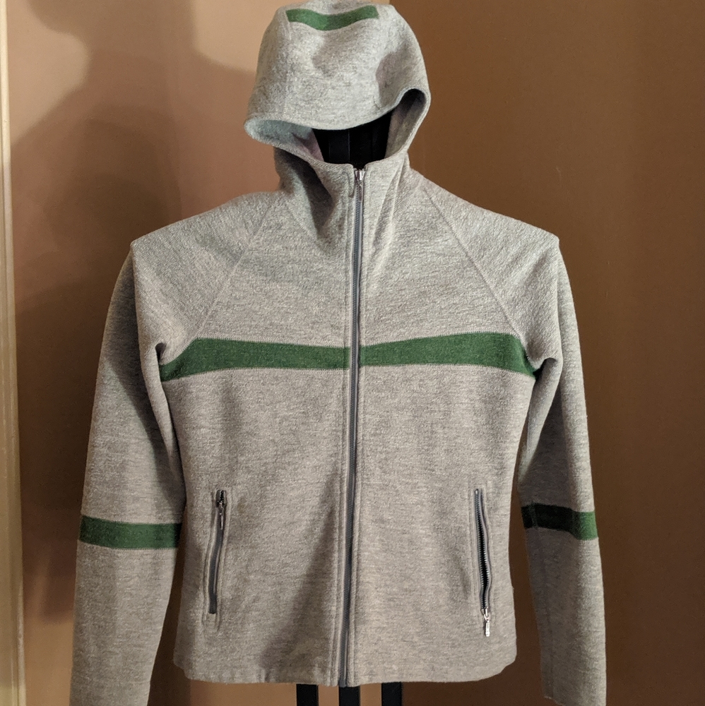 Ibex women's zip up sweatshirt.